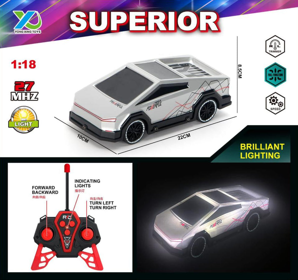 Superior Die-Cast Tesla Cyber Truck Model RC Car (3+ Years)