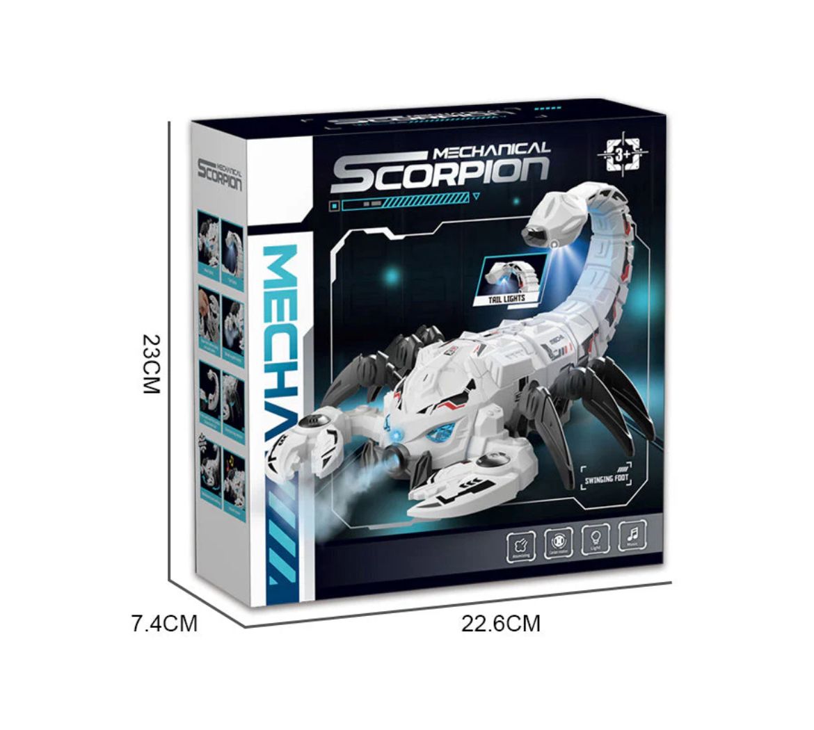Mechanical Scorpion Robot Toy with Lights, Music & Atomizing Smoke (3+ Years)