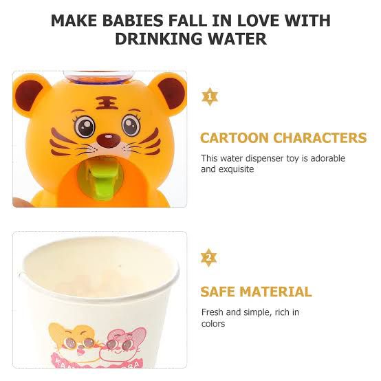 Simulation Tiger Water Dispenser Toy for Kids (3+ Years)