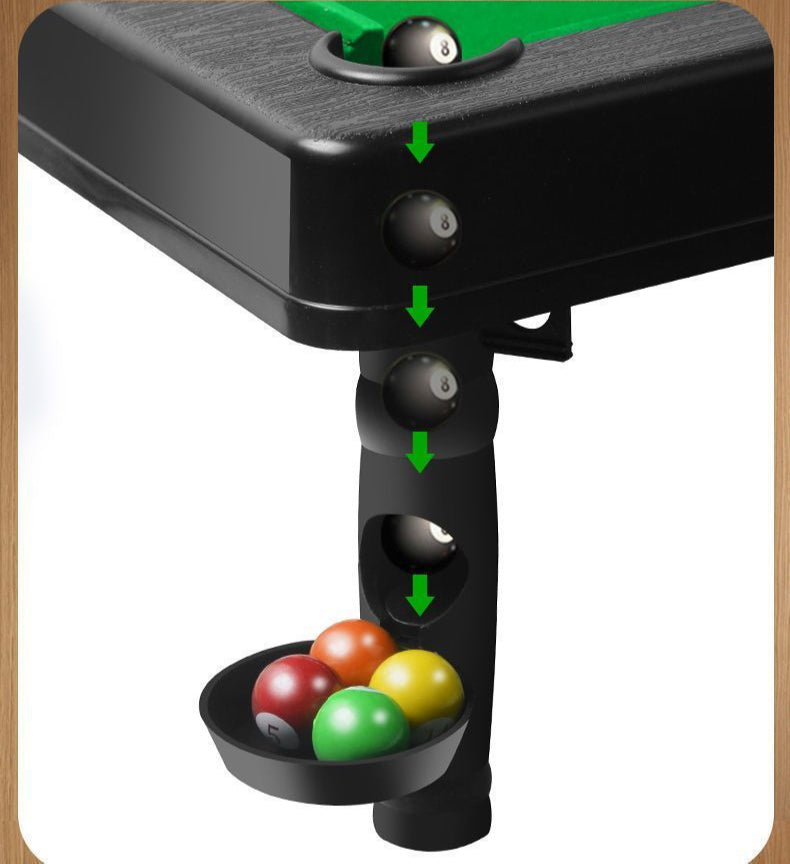 Realistic Mini Billiards Game Table with Cues & Balls for Kids (3+ Years)