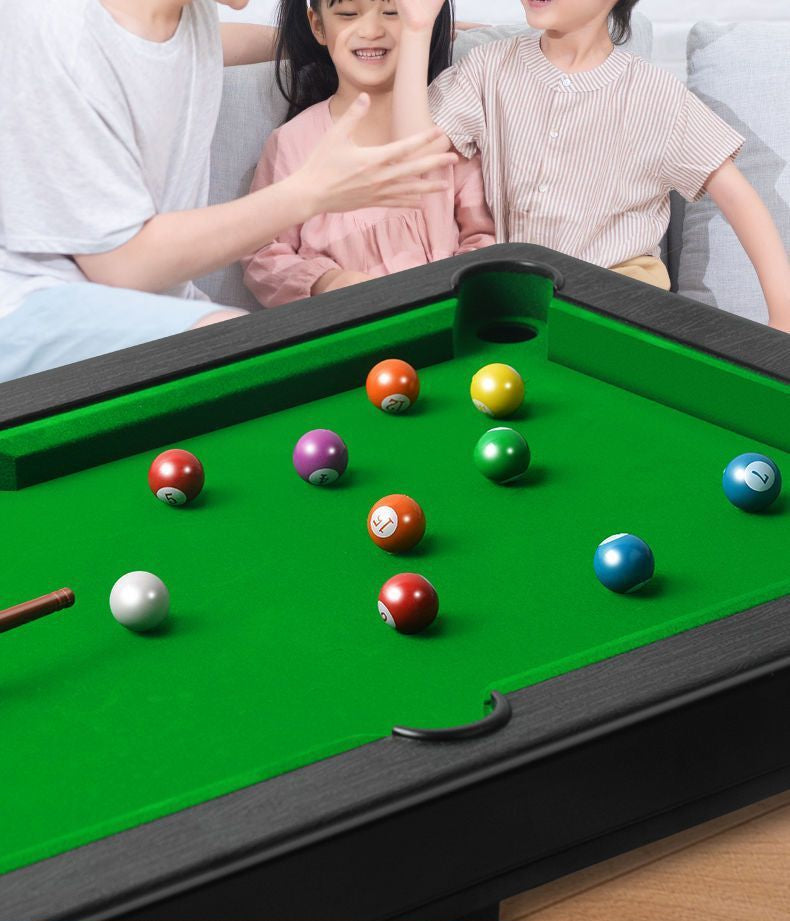 Realistic Mini Billiards Game Table with Cues & Balls for Kids (3+ Years)