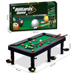 Realistic Mini Billiards Game Table with Cues & Balls for Kids (3+ Years)