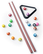 Realistic Mini Billiards Game Table with Cues & Balls for Kids (3+ Years)
