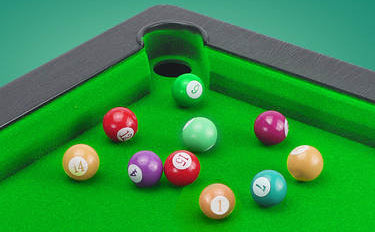 Realistic Mini Billiards Game Table with Cues & Balls for Kids (3+ Years)