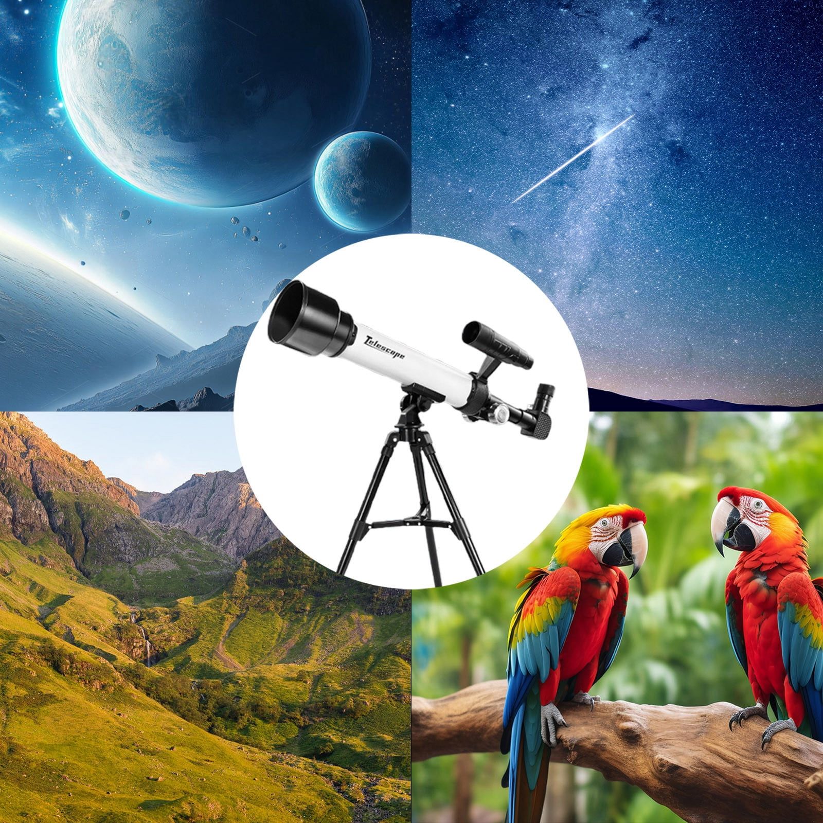 Astronomical Telescope with 30X & 60X Lens for Kids (8+ Years)