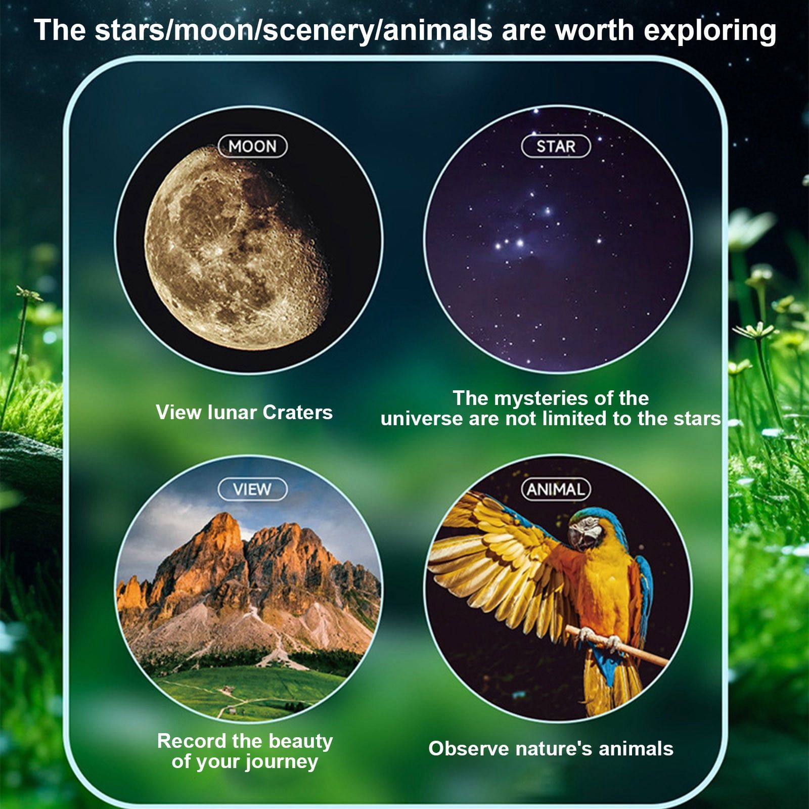 Astronomical Telescope with 30X & 60X Lens for Kids (8+ Years)