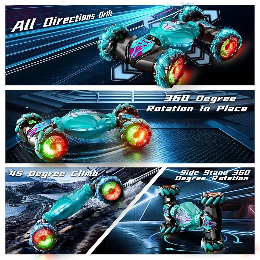 Remote Control Climbing Stunt Car with Wrist Watch Control (8+ Years)