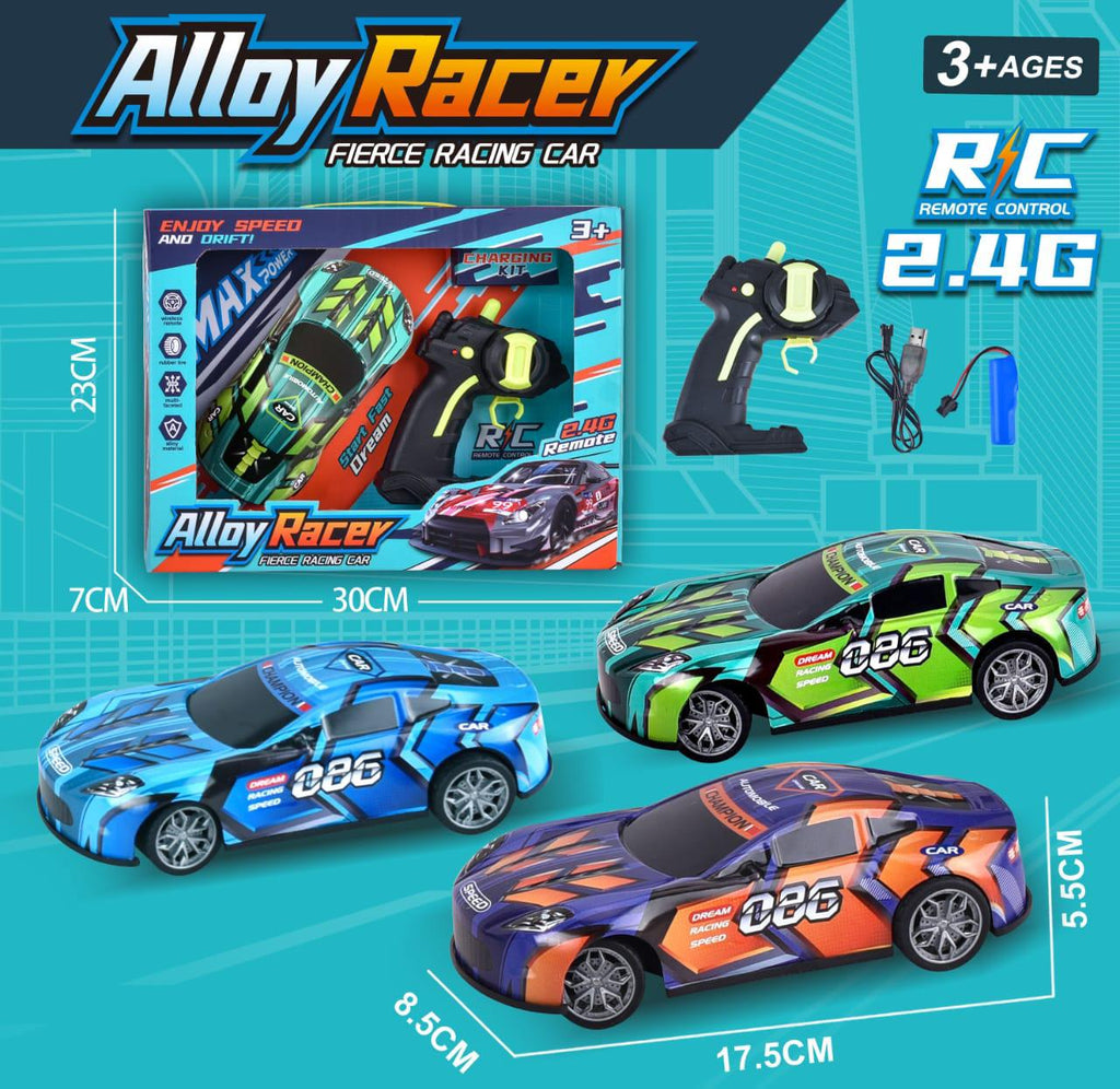 Alloy Racer 2.4G RC Car for Kids (3+ Years)