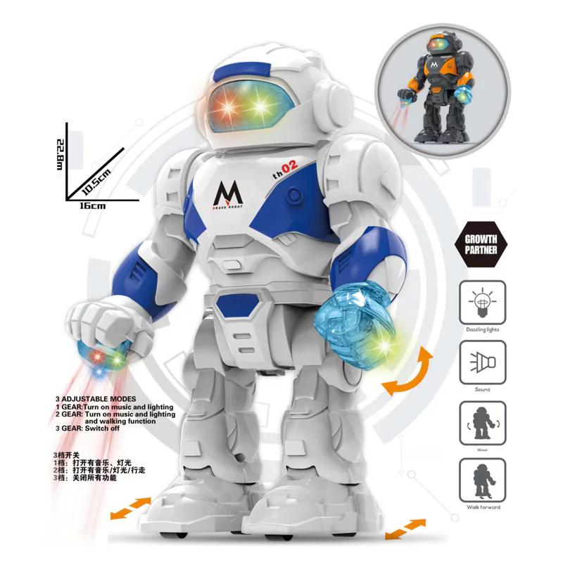 Robot Warrior with 3 Adjustable Modes Lights, Music, Walking & Swinging Arms (3+ Years)