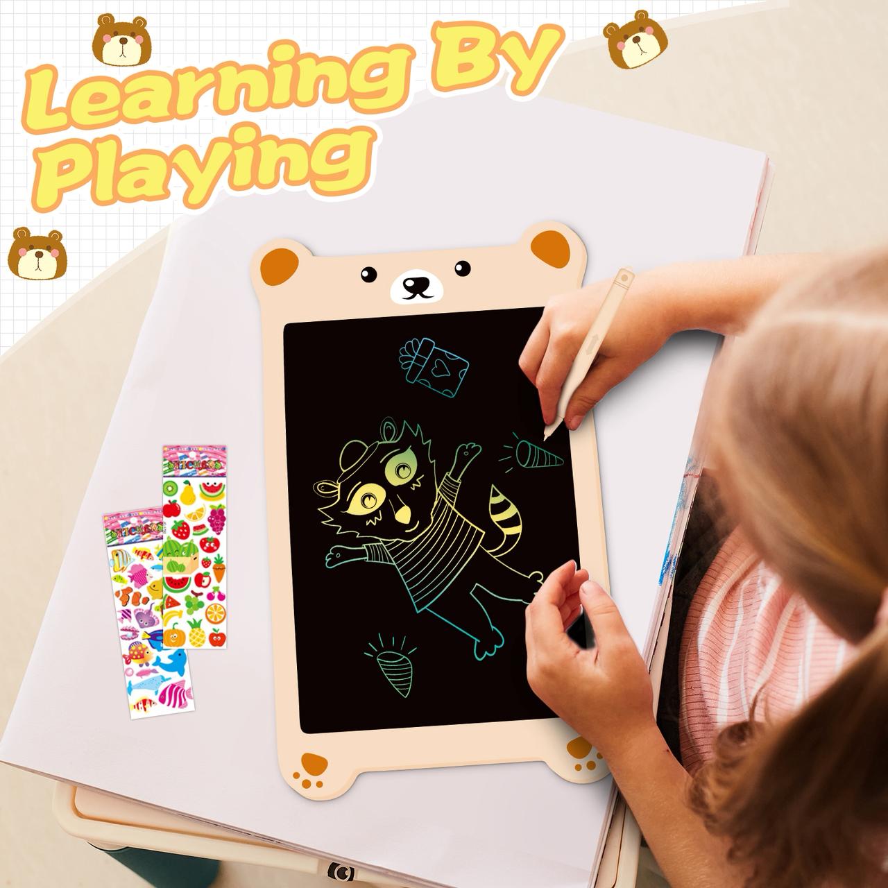Animal Themed LCD Panel Handwriting & Drawing Board for Kids Multiple Sizes Available (3+ Years)