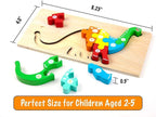 Diplodocus Wooden 10-Piece Puzzle for Kids (2+ Years)