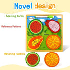 3D Fruits & Vegetables Puzzle with Whiteboard & Pen (3+ Years)
