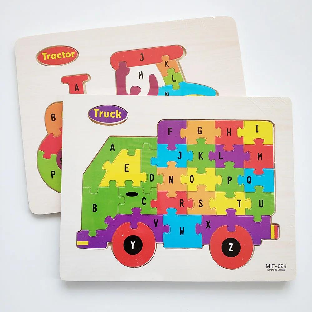 Advance Animal & Vehicle Wooden Puzzle Set (3+ Years)