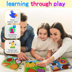 3D Fruits & Vegetables Puzzle with Whiteboard & Pen (3+ Years)