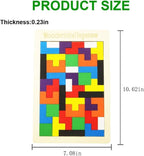 Premium Wooden Intelligence Logic & Shape Learning Russian Block Puzzle (3+ Years)