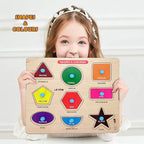 Wooden Shapes & Colors Recognition Puzzle (2+ Years)