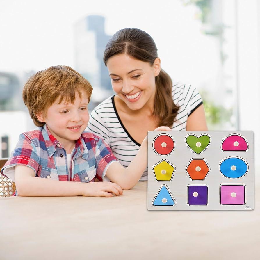 Wooden Shapes & Colors Recognition Puzzle (2+ Years)