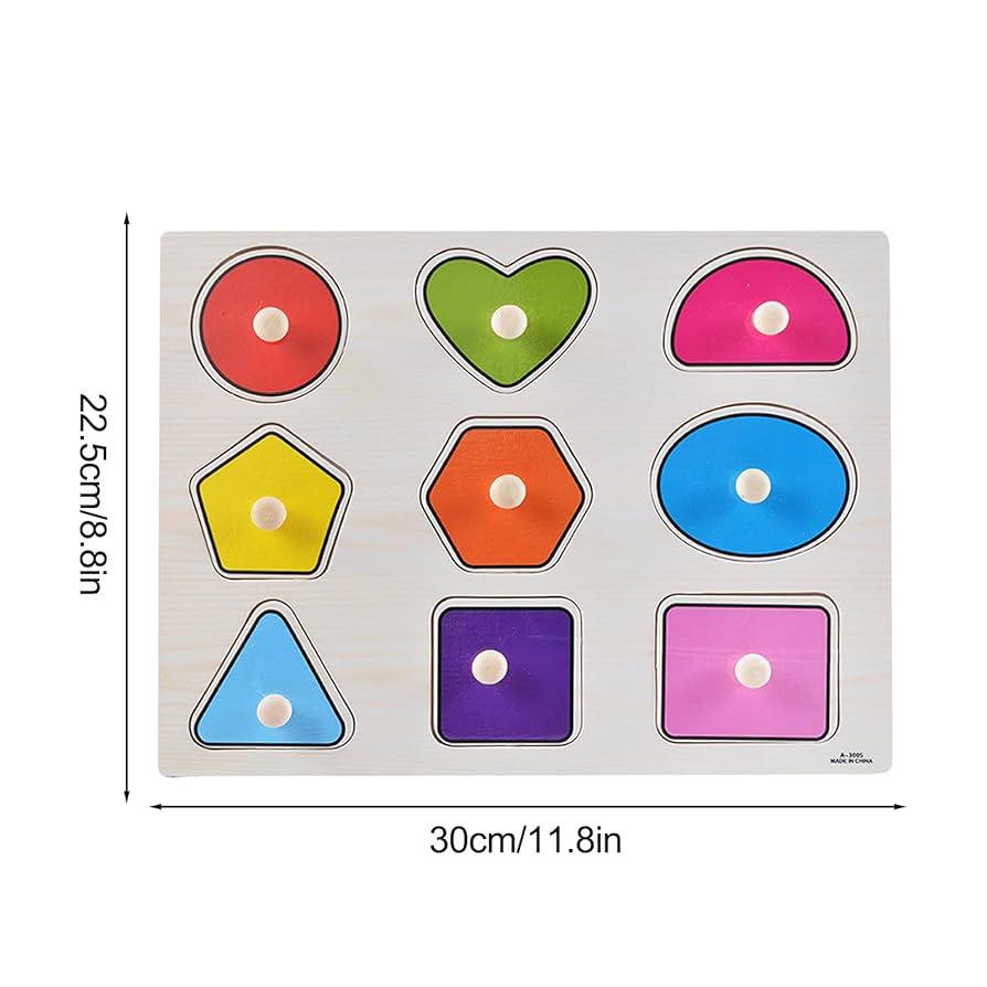 Wooden Shapes & Colors Recognition Puzzle (2+ Years)