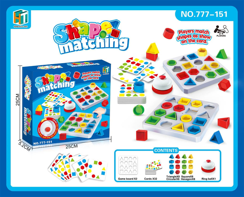 Shape Matching Montessori Toy Color and Shape Puzzle Game (3+ Years)
