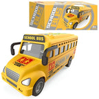 School Bus Van Toy for Kids with Music Flashlights 360° Rotation Bump & Go (3+ Years)