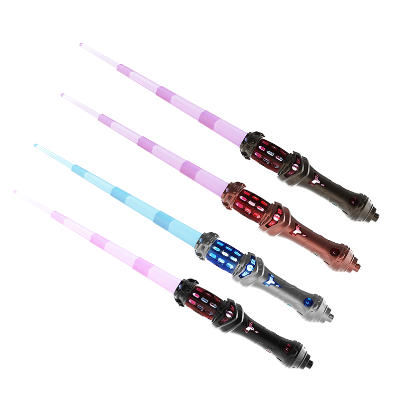 Telescopic Lightsaber Energy Sword Rechargeable with Type-C Charging, Colorful Lighting & Dynamic Sound (3+ Years)