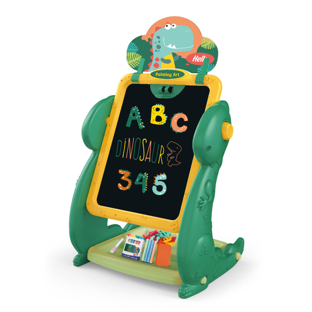 Dino Colorful Magnetic Educational & Drawing Two-Sided Board for Kids (3+ Years)