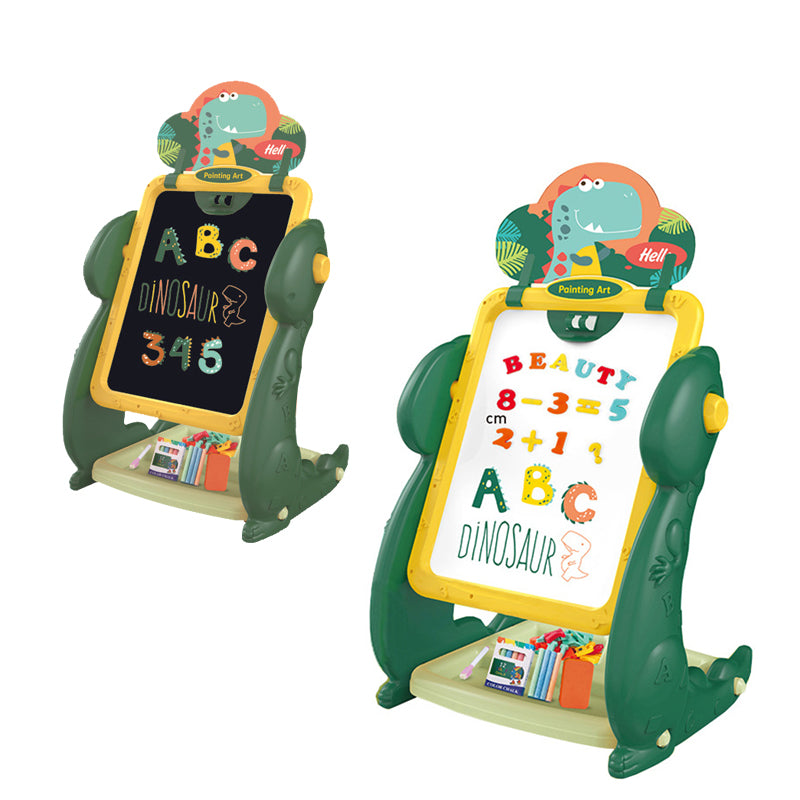 Dino Colorful Magnetic Educational & Drawing Two-Sided Board for Kids (3+ Years)