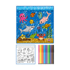 Washable Drawing Mat With 12 Color Pens (3+ Years)