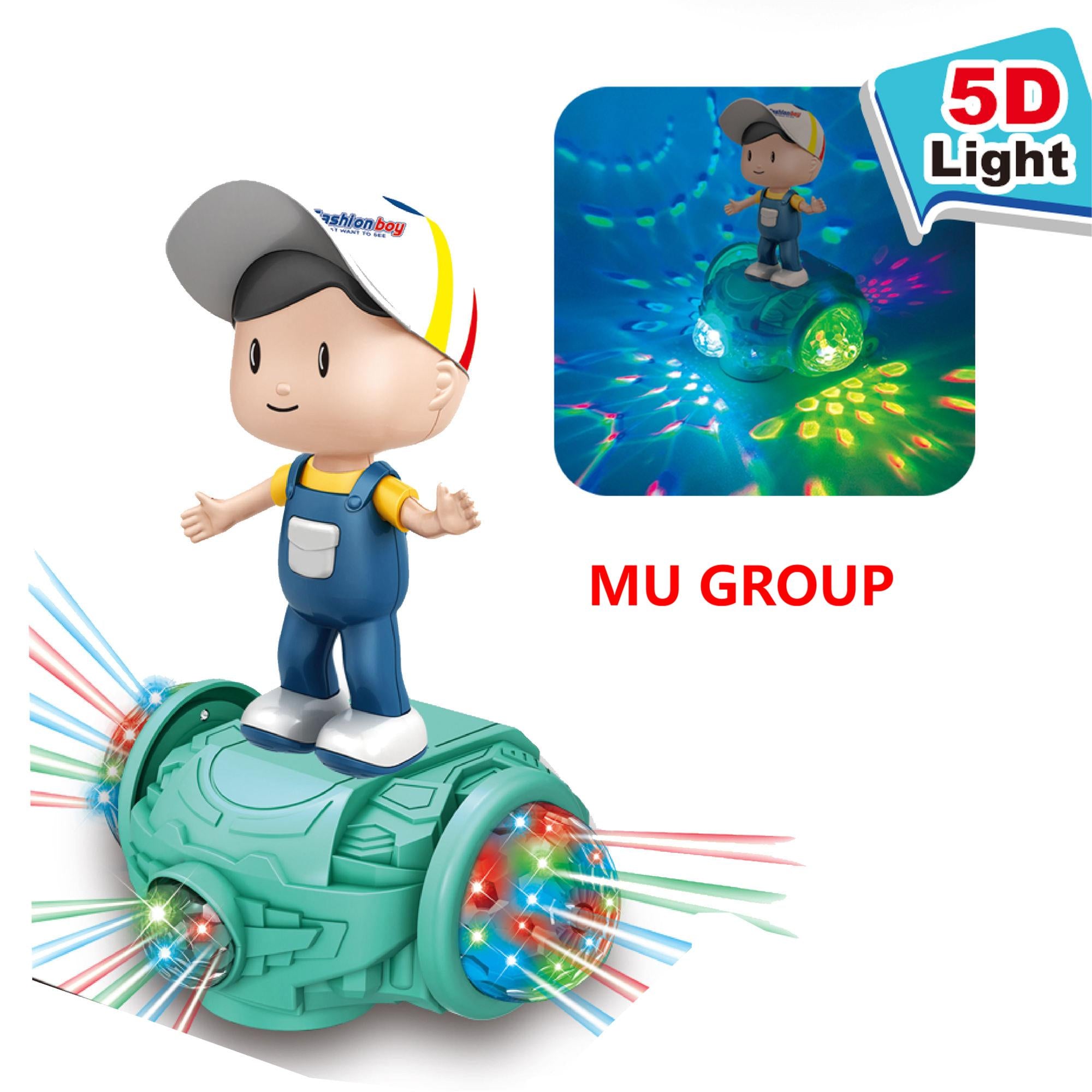 Electric Boy Balanced Vehicle with 360° Rotating Musical Dancing, 5D Lights & Music (3+ Years)