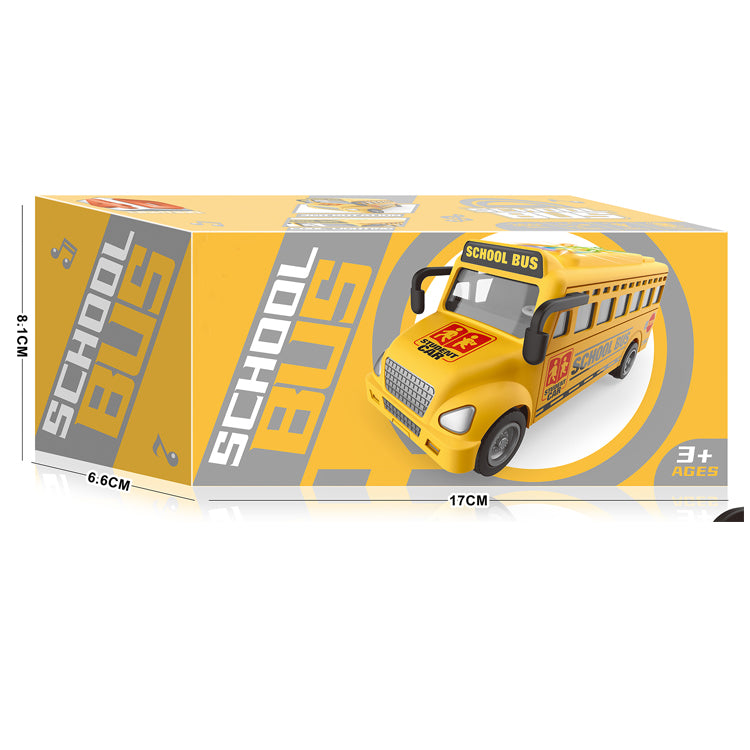 School Bus Van Toy for Kids with Music Flashlights 360° Rotation Bump & Go (3+ Years)
