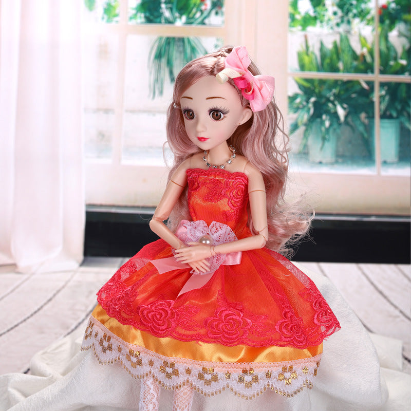 15.7-Inch Fashion Story Princess Doll with Sparkling Dress & Soft Hair for Girls (3 + Years)