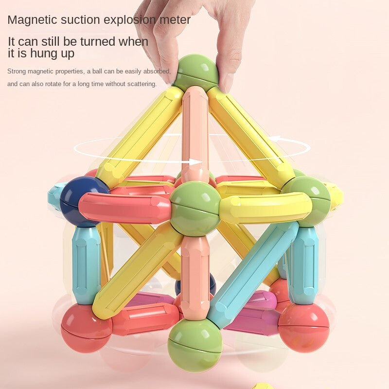 Magnetic Building Sticks 28 & 48 PCS Educational Blocks for Kids (3+ Years)