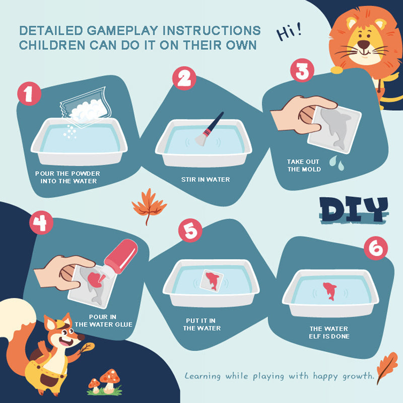 Magical Waterscape DIY Set With 12 Different Shapes 16 pcs (3+ Years)