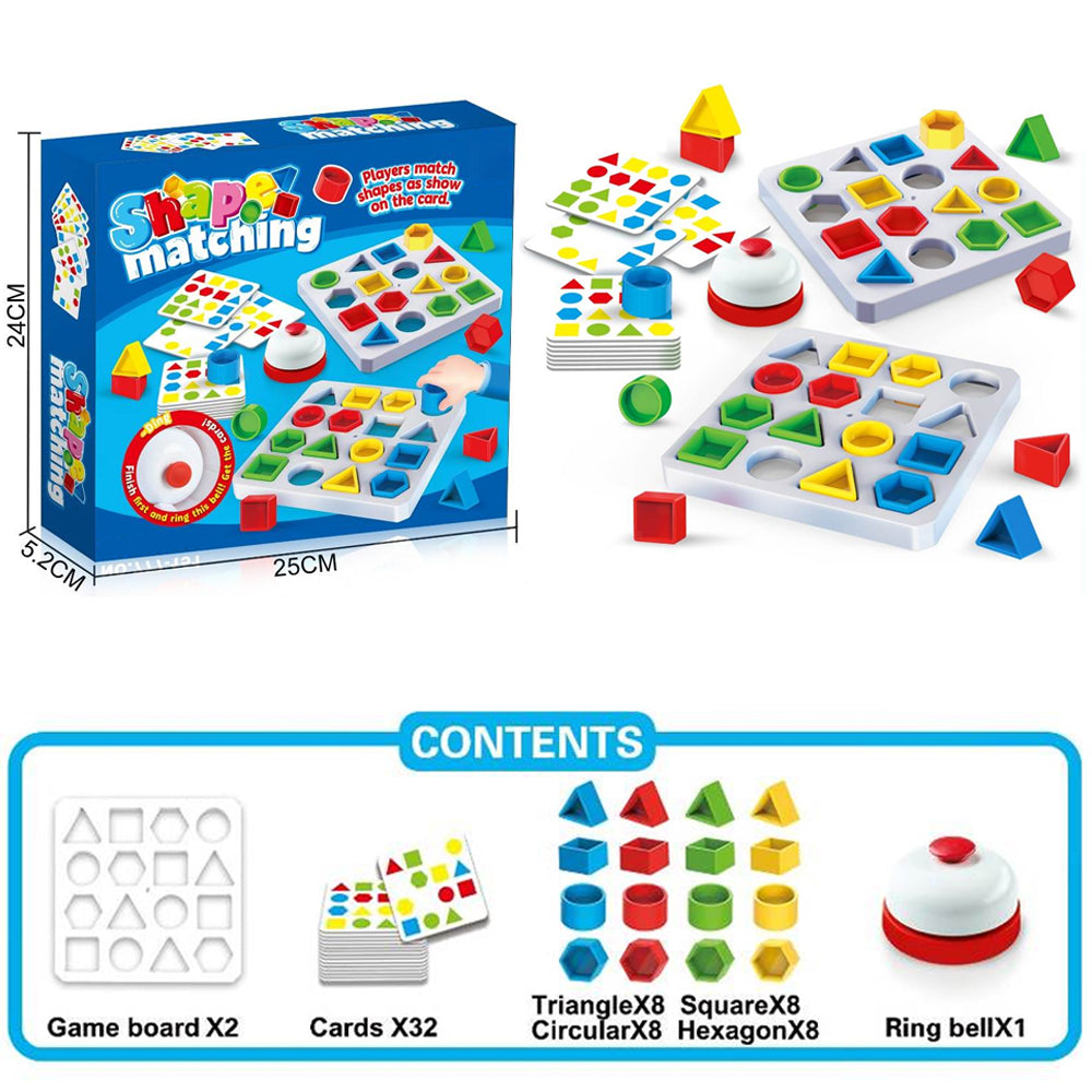 Shape Matching Montessori Toy Color and Shape Puzzle Game (3+ Years)