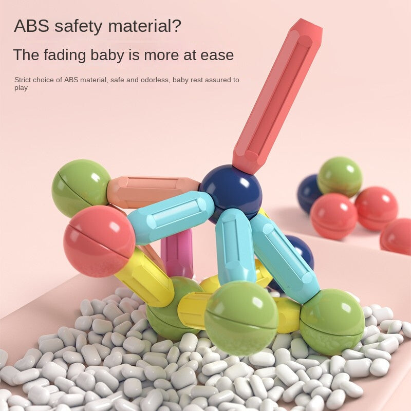 Magnetic Building Sticks 28 & 48 PCS Educational Blocks for Kids (3+ Years)