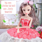 15.7-Inch Fashion Story Princess Doll with Sparkling Dress & Soft Hair for Girls (3 + Years)