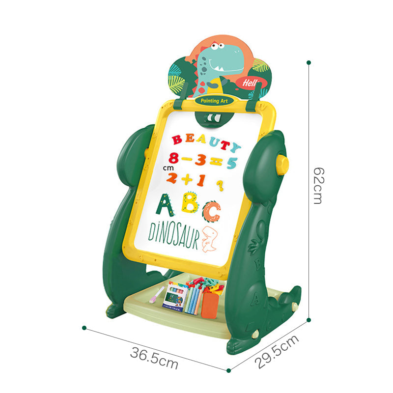 Dino Colorful Magnetic Educational & Drawing Two-Sided Board for Kids (3+ Years)