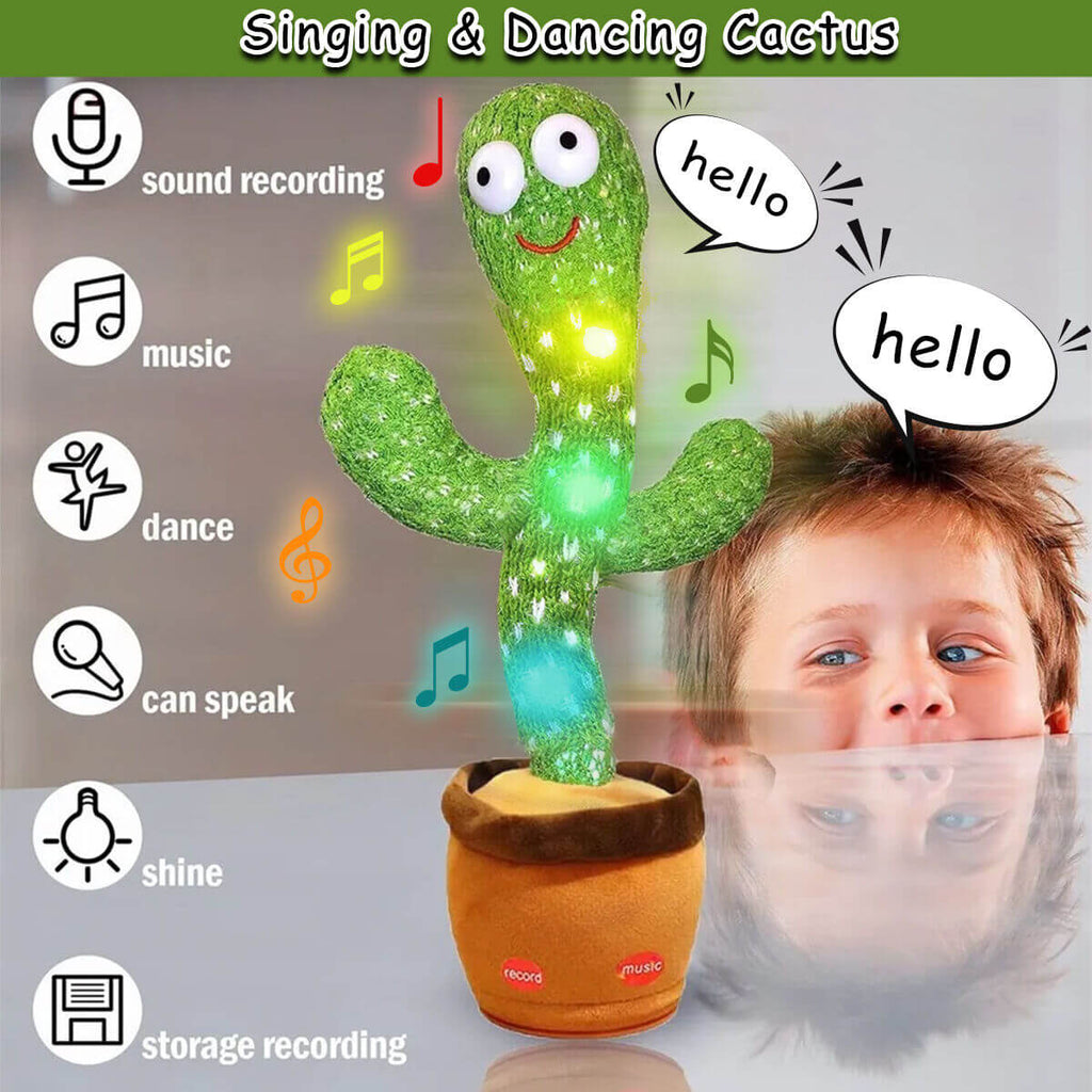 Funny Dancing & Talking Cactus Toy (1+ year)